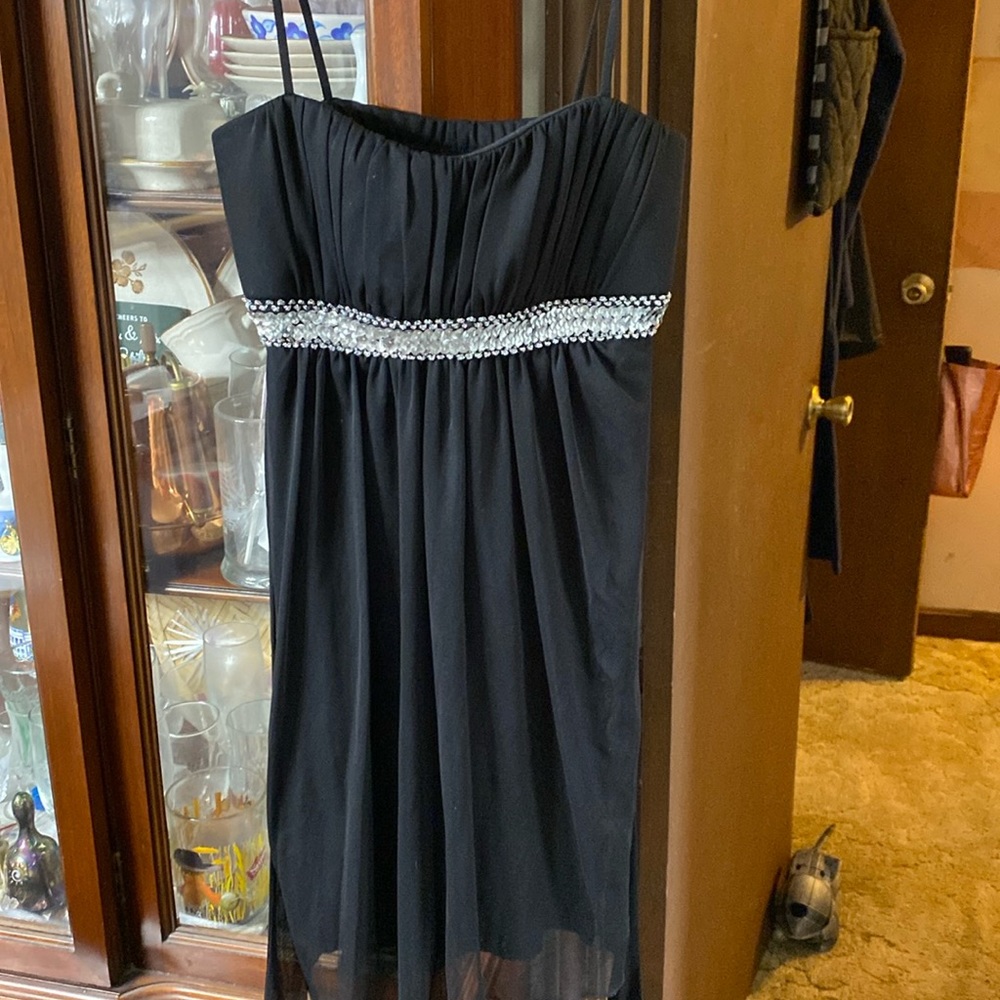 Black sequin dress